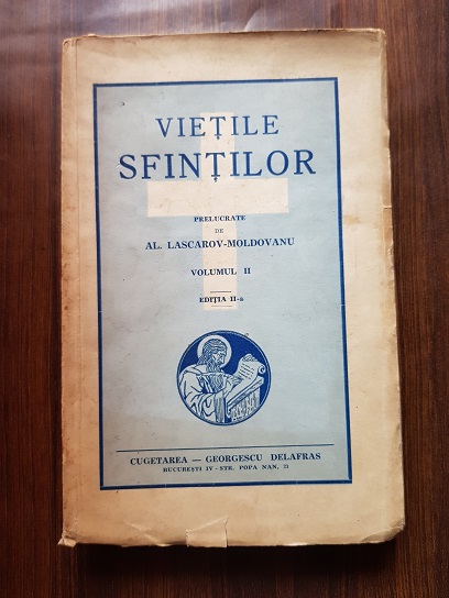 Alexandru Lascarov-Moldovanu – Vietile Sfintilor volumul 2 (1940)