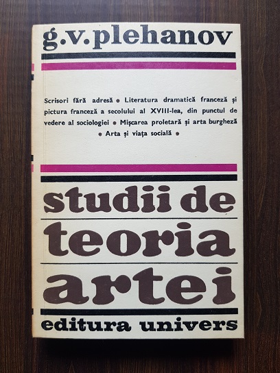 G. V. Plehanov – Studii de teoria artei