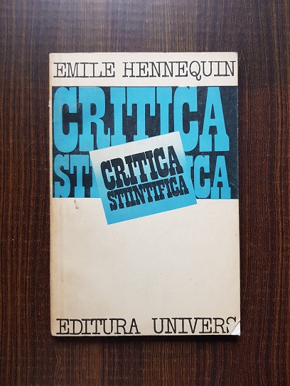 Emile Hennequin – Critica stiintifica