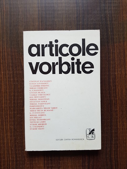 Cincinat Pavelescu, Eugen Lovinescu – Articole vorbite. Conferinte radiofonice