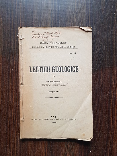 Ion Simionescu - Lecturi geologice