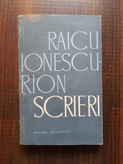 Raicu Ionescu Rion – Scrieri