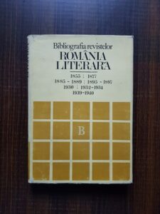 C. Ciuchindel - Bibliografia revistelor Romania Literara