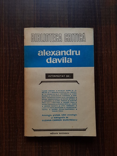 Biblioteca Critica – Alexandru Davila