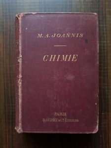 M. A. Joannis - Cours elementaire de Chimie