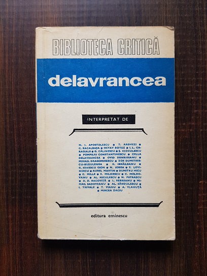 Delavrancea. Biblioteca Critica