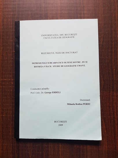 Depresiunile subcarpatice oltene dintre Jiu si Bistrita Valcii