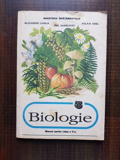 Alexandru Dabija - Biologie. Botanica. Manual pentru clasa a V-a (1990)