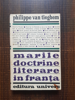 Philippe van Tieghem – Marile doctrine literare in Franta