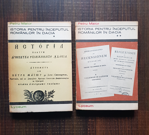 Petru Maior - Istoria pentru inceputul romanilor in Dacia 2 volume