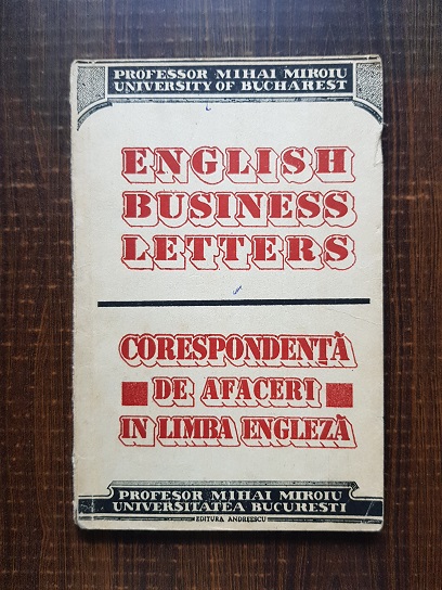 Mihai Miroiu – Corespondenta de afaceri in limba engleza