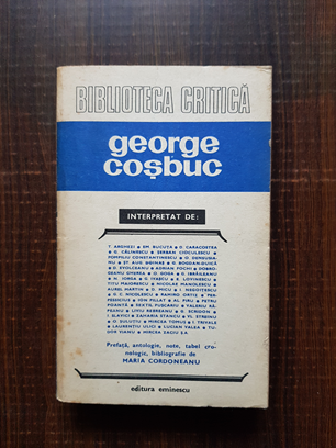 Biblioteca critica. George Cosbuc