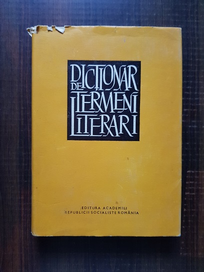 Mircea Anghelescu, Nicolae Balota, Dinu Pillat – Dictionar de termeni literari