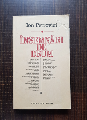 Ion Petrovici – Insemnari de drum