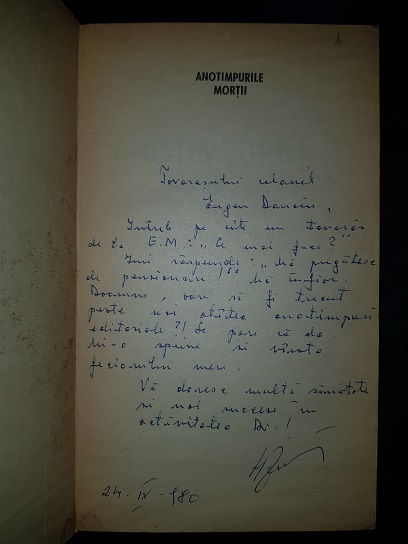 Haralamb Zinca - Anotimpurile mortii (1974, contine autograful autorului) - imagine 2