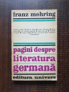 Franz Mehring - Pagini despre literatura germana