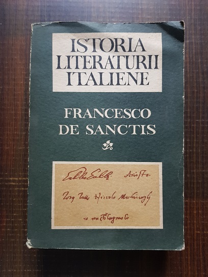 Francesco de Sanctis – Istoria literaturii italiene