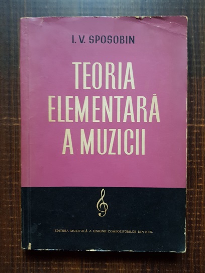 I. V. Sposobin - Teoria elementara a muzicii