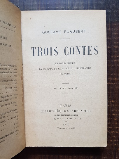 Gustave Flaubert - Trois Contes (1910) - imagine 2