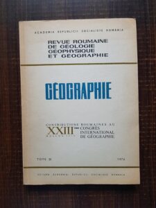 Revue Roumaine de geologie geophysique et geographie. Geographie, au XXIII, tome 20, 1976