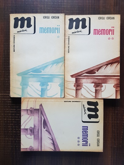 Iorgu Iordan – Memorii 3 volume