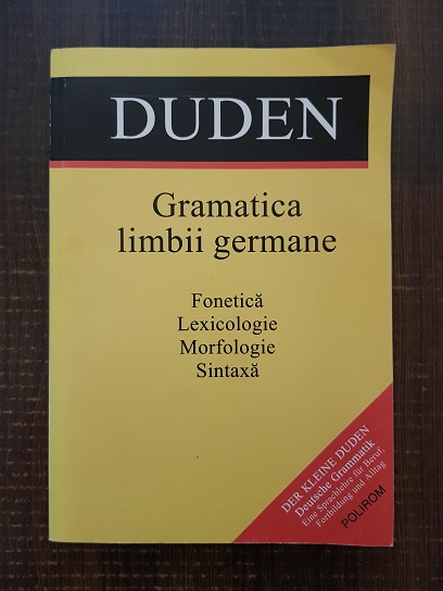 Rudolf Hoberg, Ursula Hoberg – Gramatica limbii germane. Fonetica, lexicologie, morfologie, sintaxa (1996)