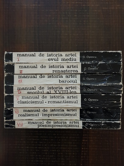George Oprescu - Manual de istoria artei 7 volume, seria completa