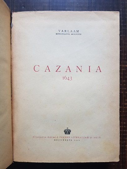 Varlaam - Cazania 1643 (1943) - imagine 2