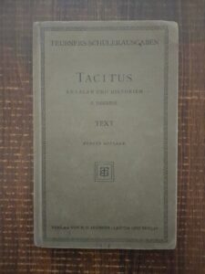 Tacitus - Analele si istorie. Tiberiu (1926, limba germana)