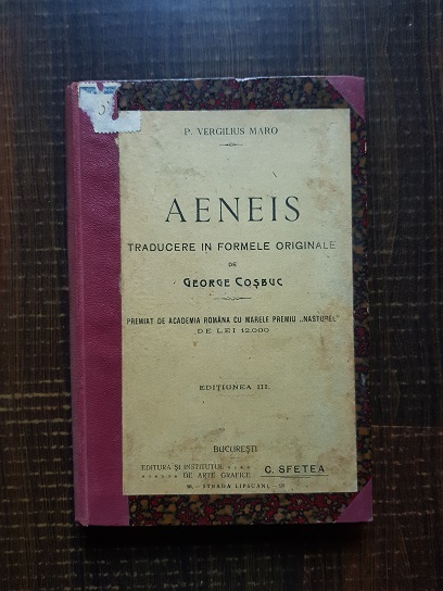 Publius Vergilius Maro – Aeneis (1910, traducere in formele originale de G. Cosbuc)