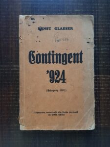 Ernst Glaeser - Contingent 924 (1929)