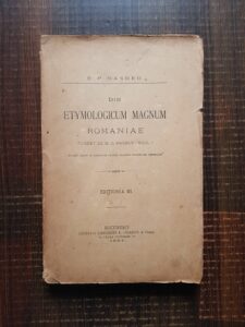 Bogdan Petriceicu Hasdeu -  Din Etymologicum Magnum Romanie (1894, cu semnatura lui Bogdan Petriceicu Hasdeu)