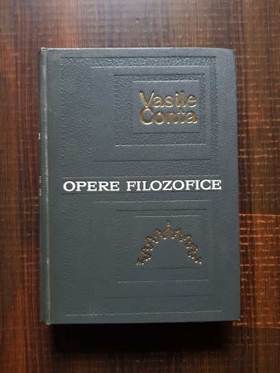 Vasile Conta – Opere filozofice