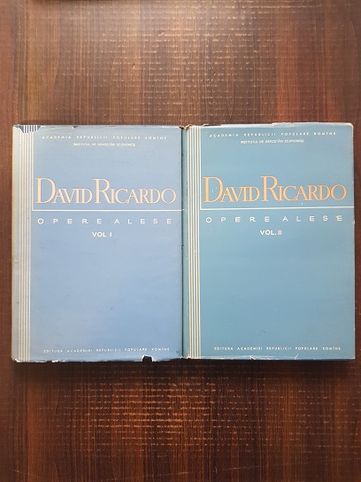 David Ricardo – Opere alese 2 volume (1959)