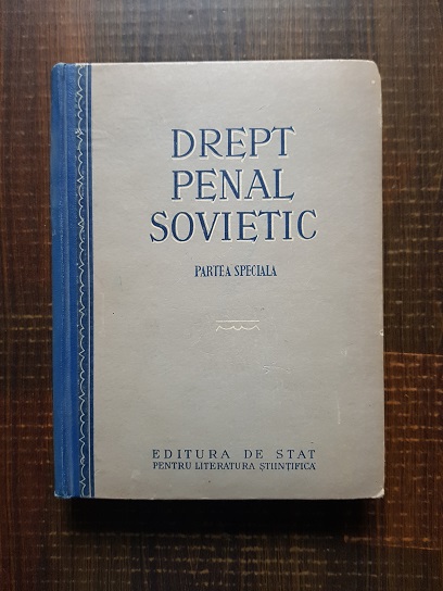 Drept penal sovietic, partea speciala (1953)