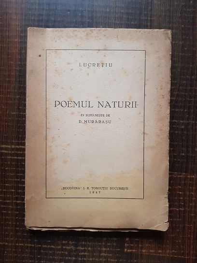 Lucretiu - Poemul naturii (1947)