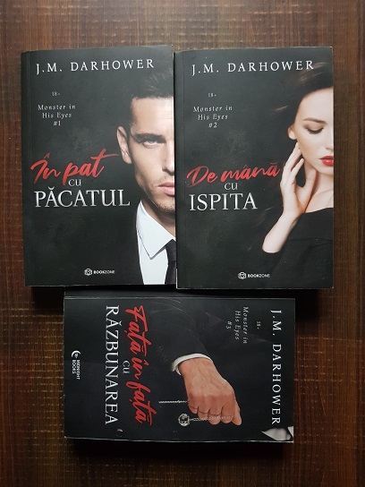 J. M. Darhower - Seria Monster in his eyes. In pat cu pacatul, De mana cu ispita, Fata in fata cu razbunarea