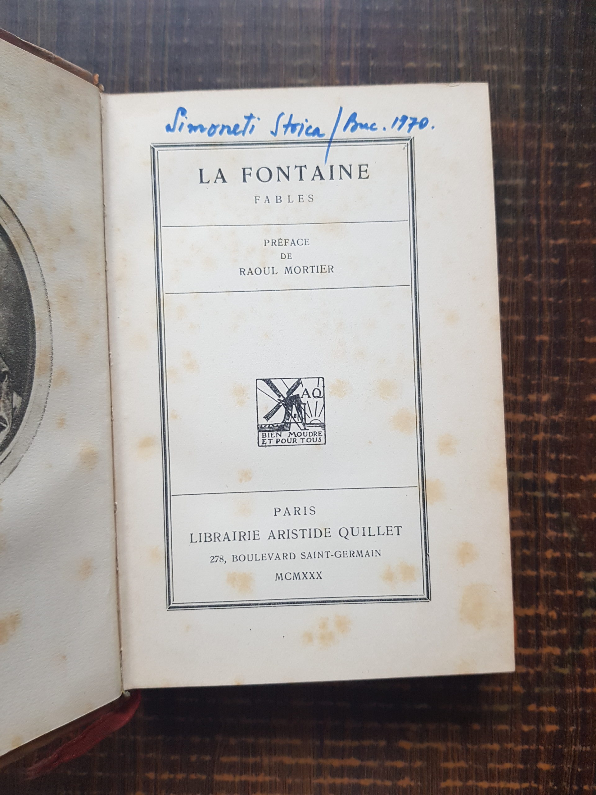 La Fontaine - Fables (1930, preface de Raoul Mortier, legatura deosebita) - imagine 2