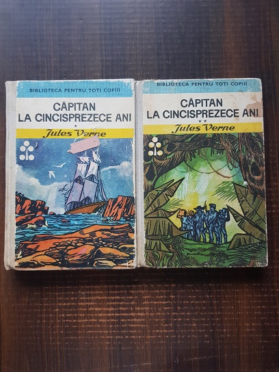 Jules Verne – Capitan la cincisprezece ani 2 volume (usor uzata)