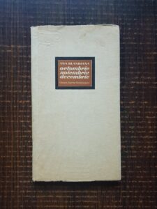 Ana Blandiana - Octombrie Noiembrie Decembrie (1972, prima editie)