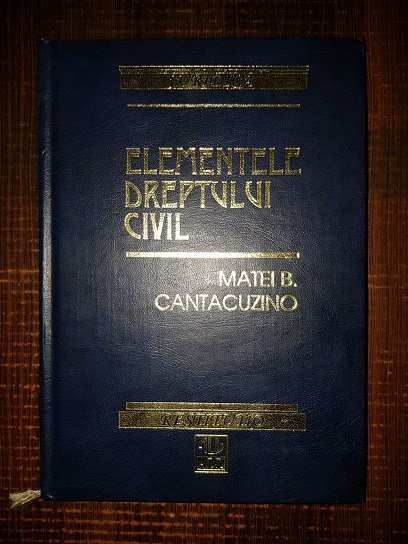 Matei B. Cantacuzino – Elementele dreptului civil