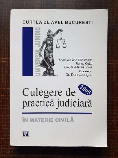 Andreia-Liana Constanda, Florica Cotta – Culegere de practica judiciara in materie civila