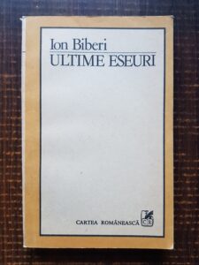 Ion Biberi - Ultime eseuri