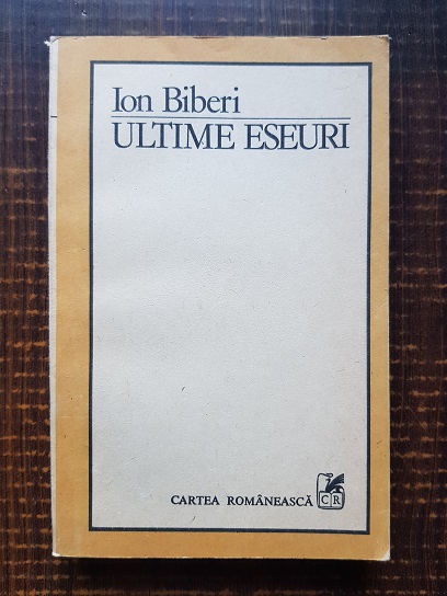 Ion Biberi – Ultime eseuri