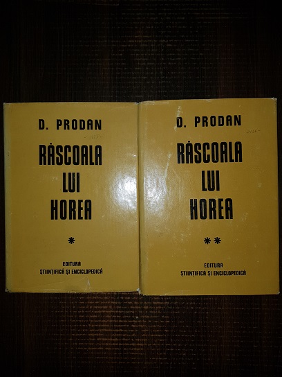 David Prodan - Rascoala lui Horea 2 volume (1979, editie cartonata)