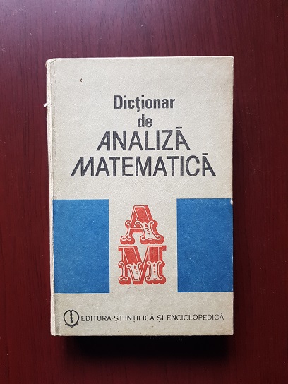 Romulus Cristescu – Dictionar de analiza matematica (1989, editie cartonata)