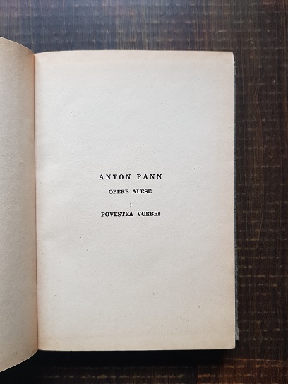 Anton Pann - Povestea vorbei. Opere alese volumul 1 (1941) - imagine 2