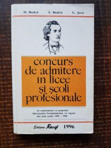 Maria Boatca - Concurs de admitere in licee si scoli profesionale