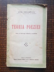 Mihail Dragomirescu - Teoria poeziei (1927)