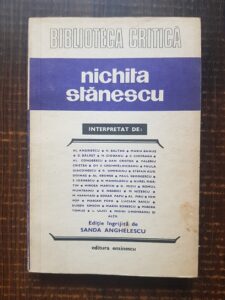 Biblioteca critica. Nichita Stanescu interpretat de Al. Andriescu, N. Baltag, Maria Banus...